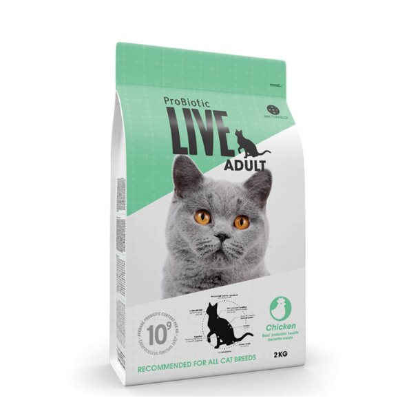 LIVE CAT Adult  m/Kylling 2 Kg